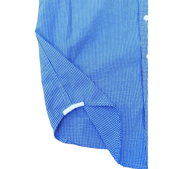 U.S. Polo Assn. Blue Casual Button Down Shirt with Tailored Fit - Picture 4 of 8